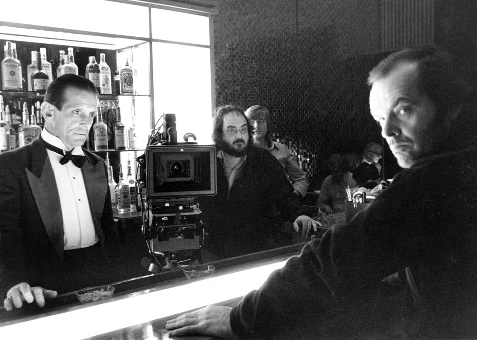 On the set of Stanley Kubrick's The Shining